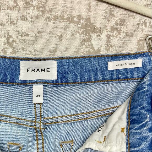 Frame Le High Straight Jeans in Winslow - Picture 3 of 6